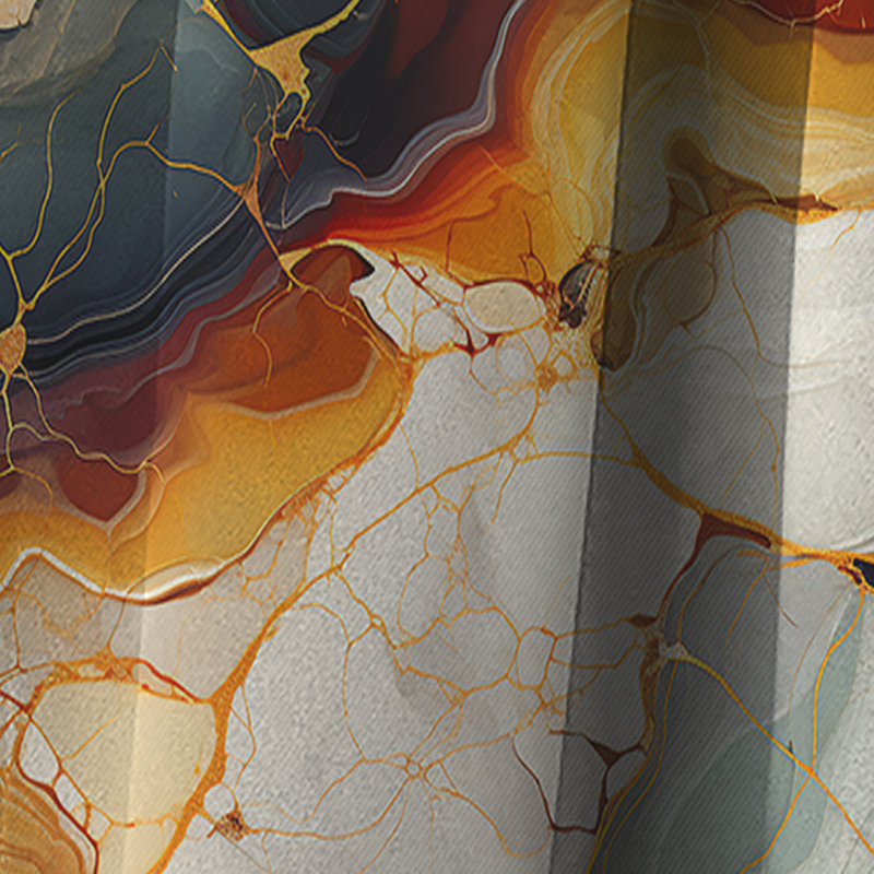 Beauty Marble Pattern I - Abstract Marble Curtain - Blackout Marble Curtain - 1 Panels, 52" W x 120" L