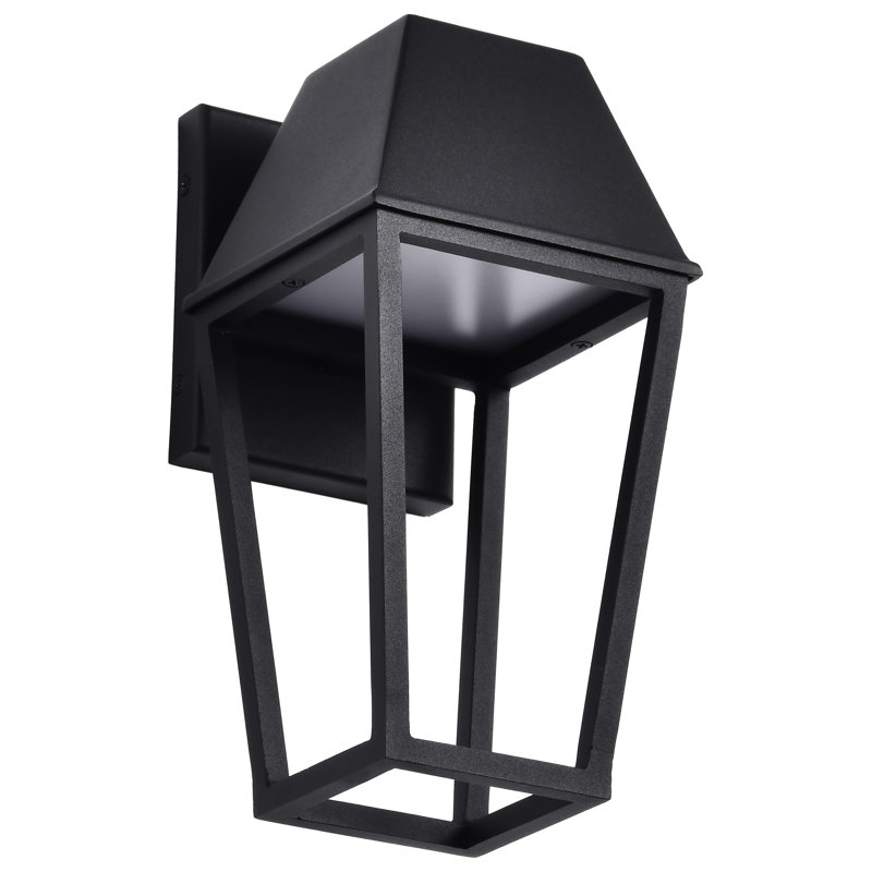 Colt - 10 watts - Lanterne d'extérieur à DEL intégrée - Finition noir mat, H 11,75 po x l 5,5 po x P 6,88 po