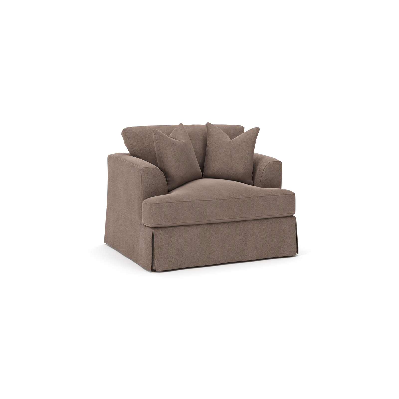 Lucia Upholstered Armchair, Bella Cocoa Performance Velvet