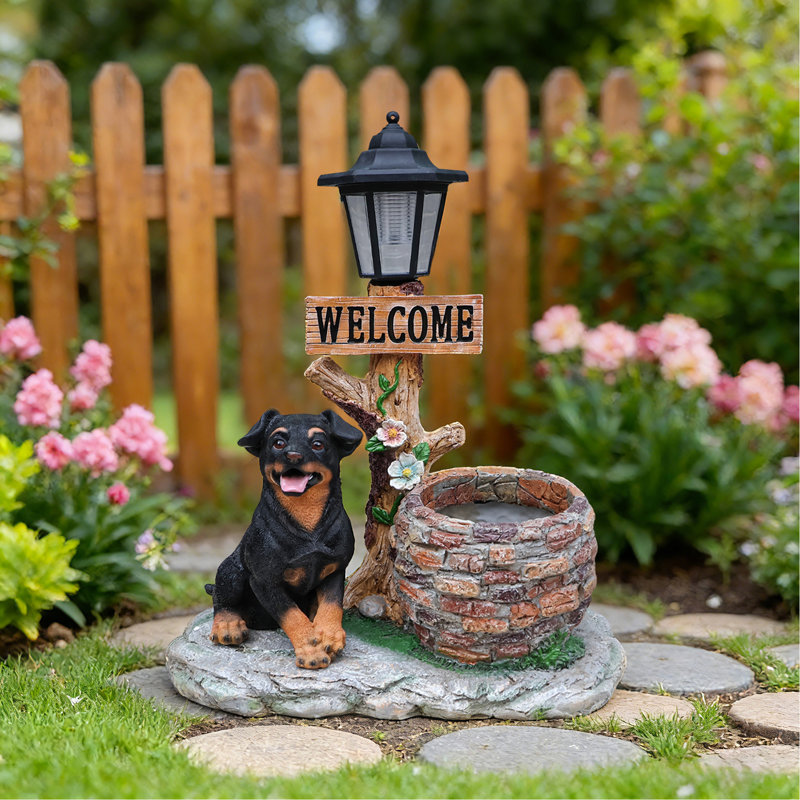 Statue d'extérieur Puppy Dog