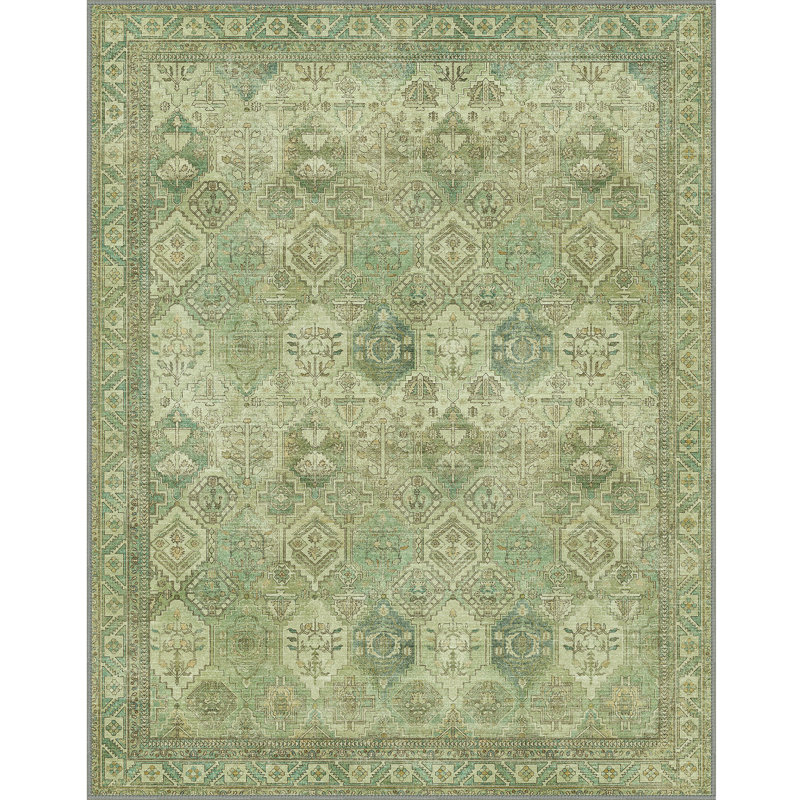Oriental Machine Printed Area Rug, Rectangle 120 x 170 cm