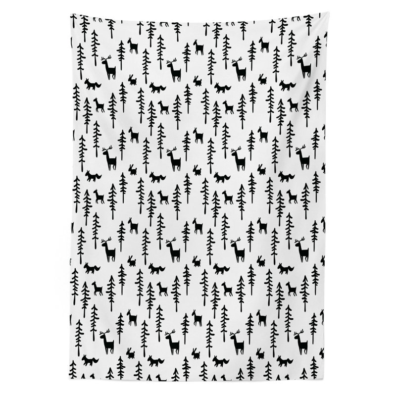 Not Monochrome Tablecloth, 140cm x 240cm