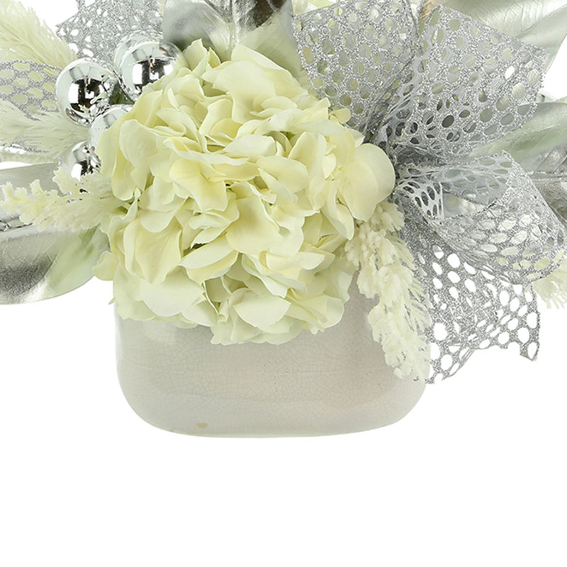 Arrangement d'hortensias dans un vase Quesada
