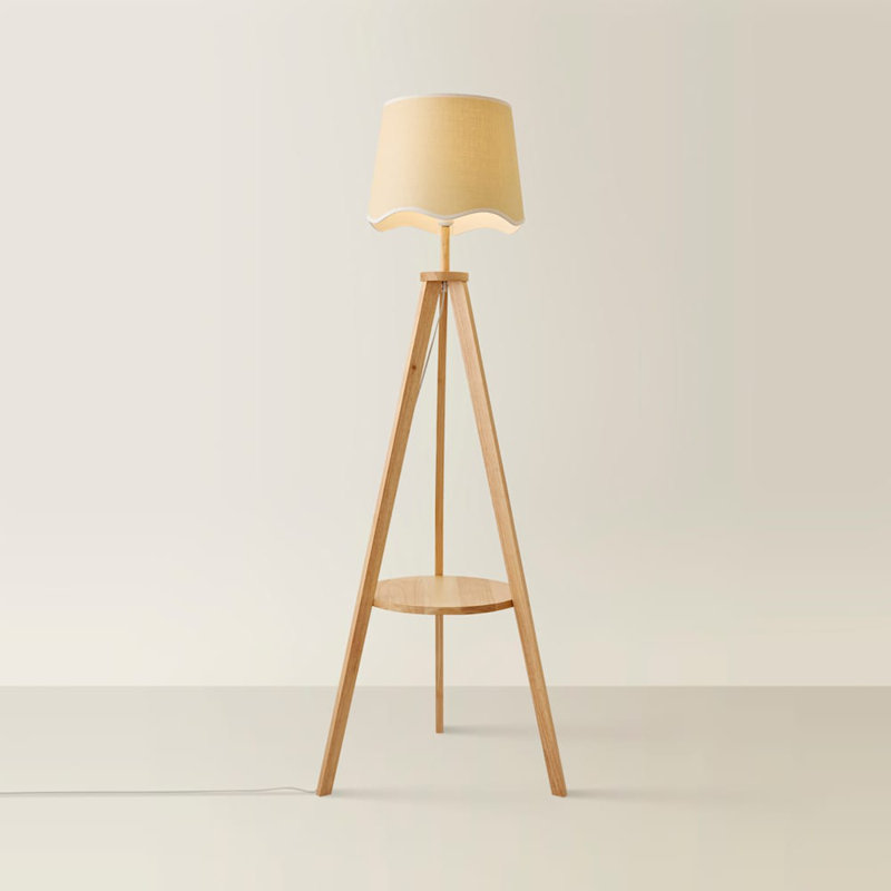 Ryelan 151cm Tripod Floor Lamp, No, Natural, Natural