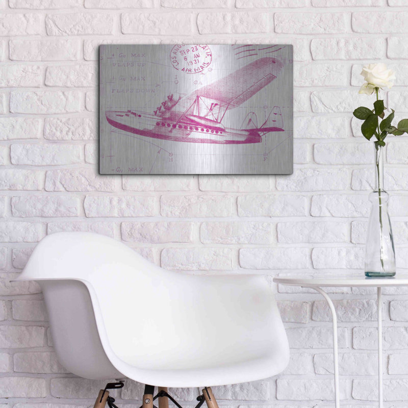 «Flight Schéma III en rose» par Ethan Harper, H 16 po x l 24 po