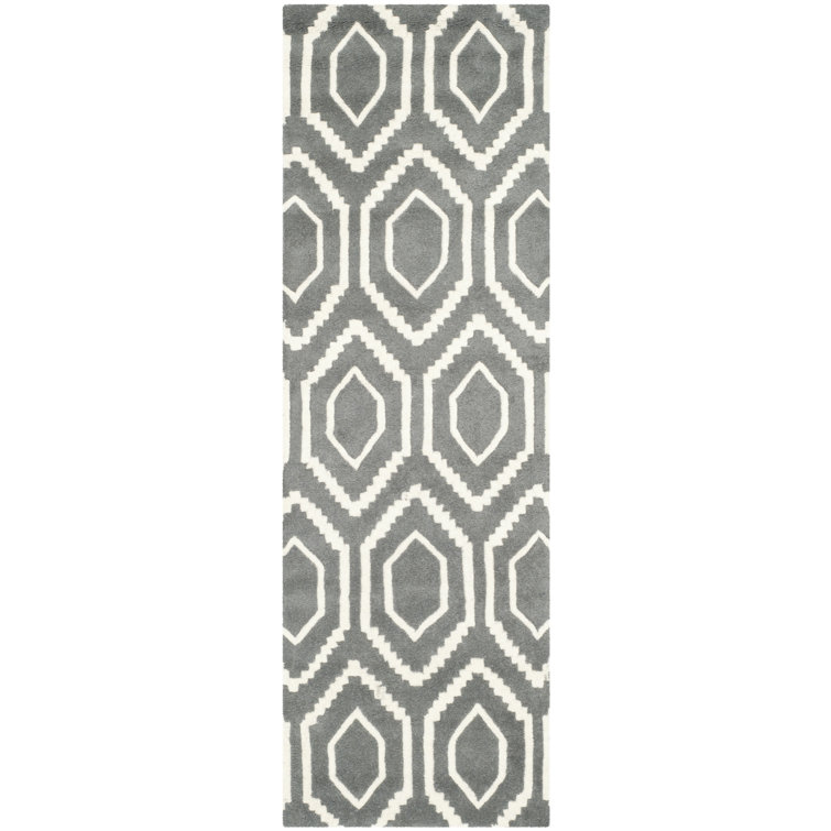 Deedie Hand Tufted Wool Geometric Rug