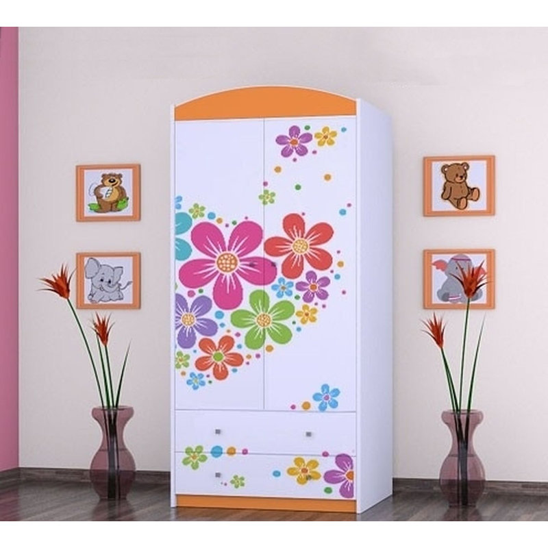 Witten 2 Door Wardrobe, Orange
