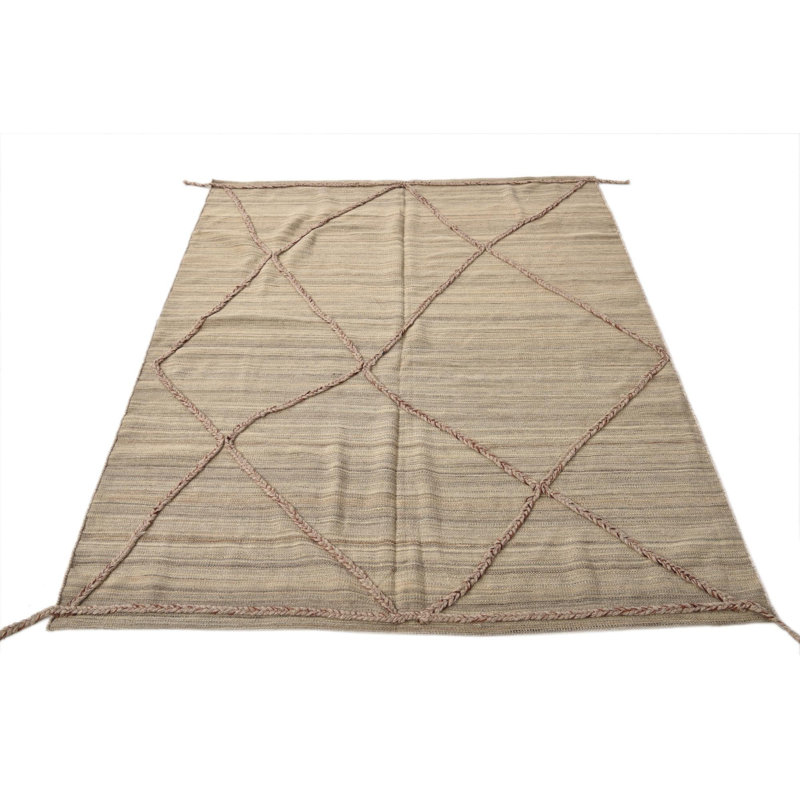 Tapis beige 4 x 6 Pinkerton