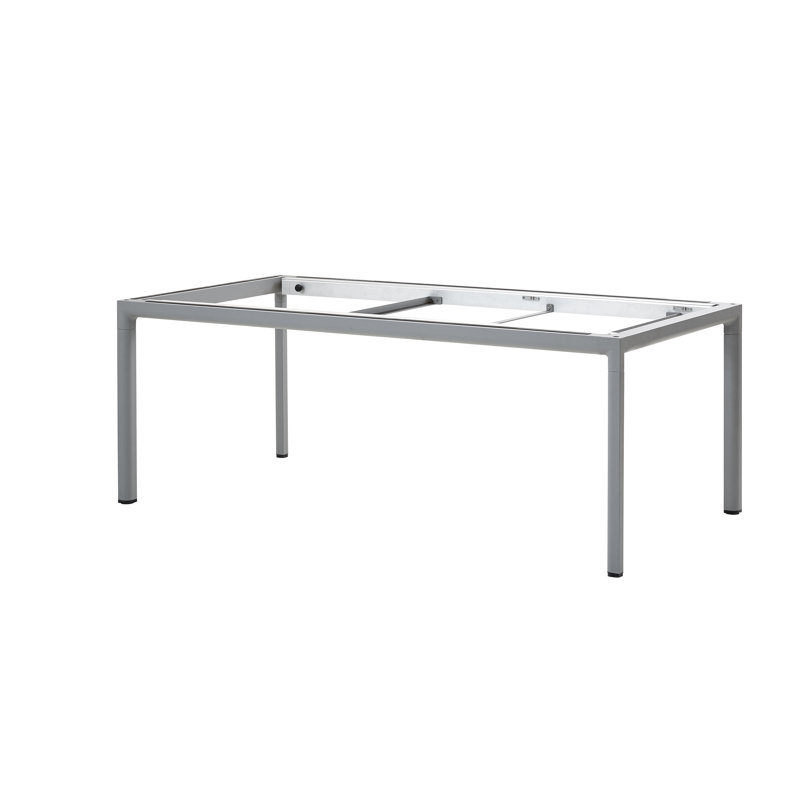 Drop Outdoor Dining Table, 39.4" W x 78.8" L x 29" H, Light Gray, Basalt