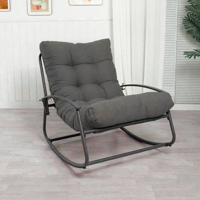 Ghiorghi Metal Outdoor Rocking Chair by Wrought Studio