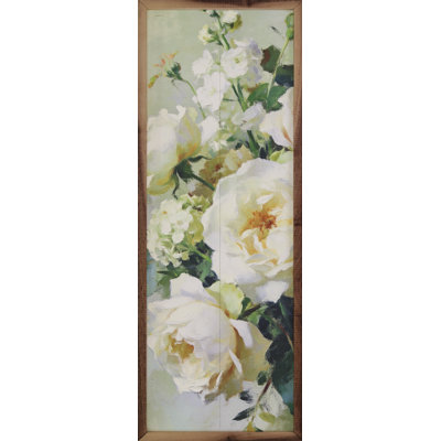 Roses de jardin crème en fleurs