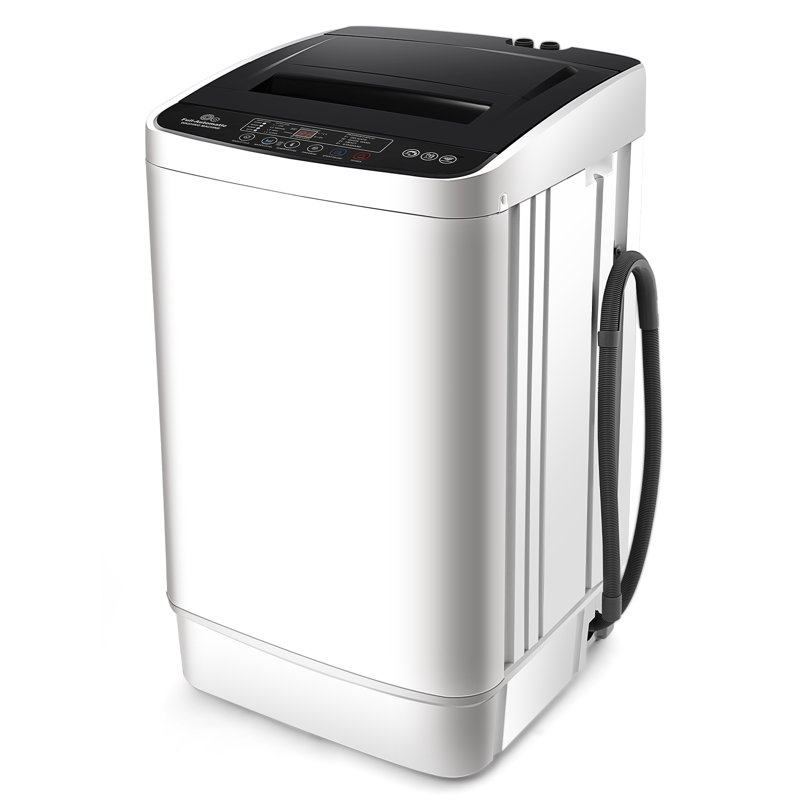 2.8 Cu.Ft Portable Washing Machine, 20Lbs Capacity Portable Washer With Drain Pump, 4 Wash Programs 4 Water Levels 3 Water Temperatures,Compact Washer Machine For Apartment, Dorm, Rvs