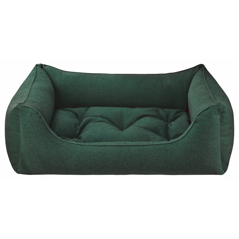 Orthopedic Polyester Pet Bed, Extra large (100cm W x 80cm D x 35cm H), Dark Green