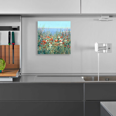 «Seaside Garden I» par Tim O'Toole, art mural en verre acrylique
