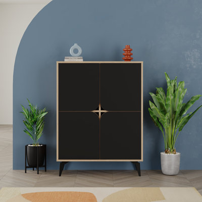 Purtee 4 - Door Square Accent Cabinet