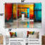 «Red Blue Colorful Glass Tunnels II - Tunnels», ensemble d'art mural-645473163-645473165