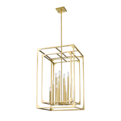 Lustre carré 12 lumières