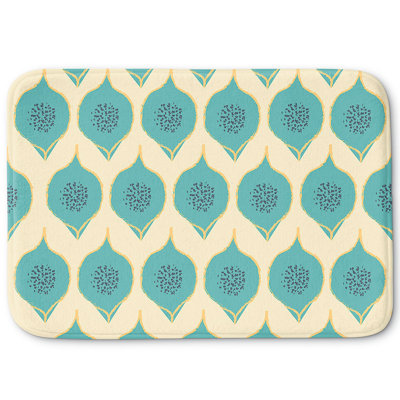 Tapis de bain en mousse à mémoire de forme pétale