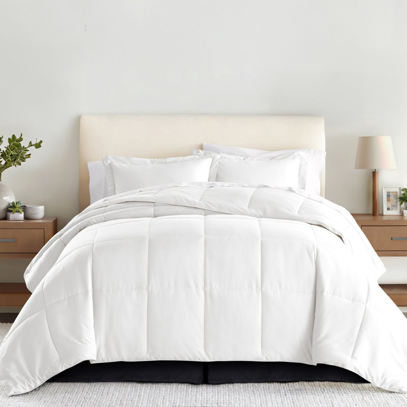 Becky Cameron 14" Tailored Bed Skirt, Black, King