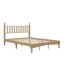 Grand lit plateforme en bois