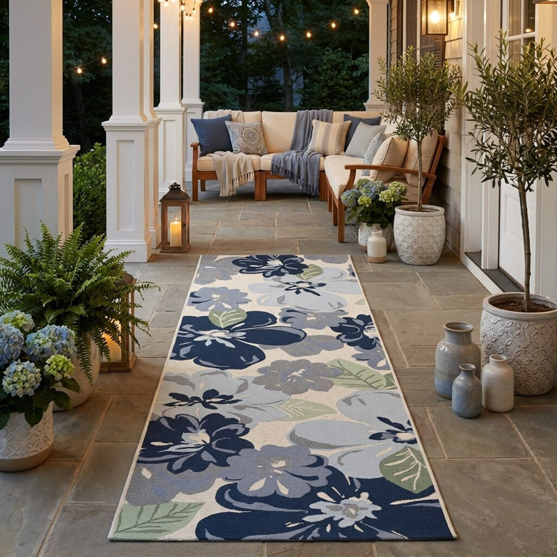 Tapis d'intérieur tissé à plat gris Dimmick, Tapis de couloir 2 pi 3 po x 7 pi 1 po