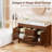 Katie With Sink, Mid-Century Freestanding Katie Sink With Storage, Undermount Ceramic Sink, Particleboard Frame With Wood Grain Laminate-1407752906-1378452371