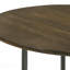 Table d'appoint naturelle avec plateau en bronze industriel