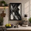 Dog and Geometry Modern - Wrapped Canvas-1094530518-1094530524
