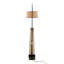 Lampe sur pied Robyn-Salon Mid-Century avec abat-jour en bois naturel, métal noir et rotin pour un éclairage intérieur élégant-482800328-482800327