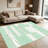 1PC Modern Abstract Distressed Geometric Patchwork Sage Green, Light Gray and Off-White Textured area rugs, Soft and Comfortable, easy-to-maintain, machine washable Indoor floor mat, suitable for living room, bedroom, dining room, home office, entryw-178478409