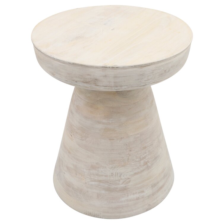 Vanola 19"H Wooden Side Table