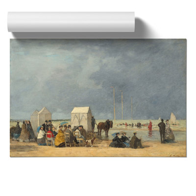 Bathing Time at Deauville by Eugene Boudin - Frameless Print