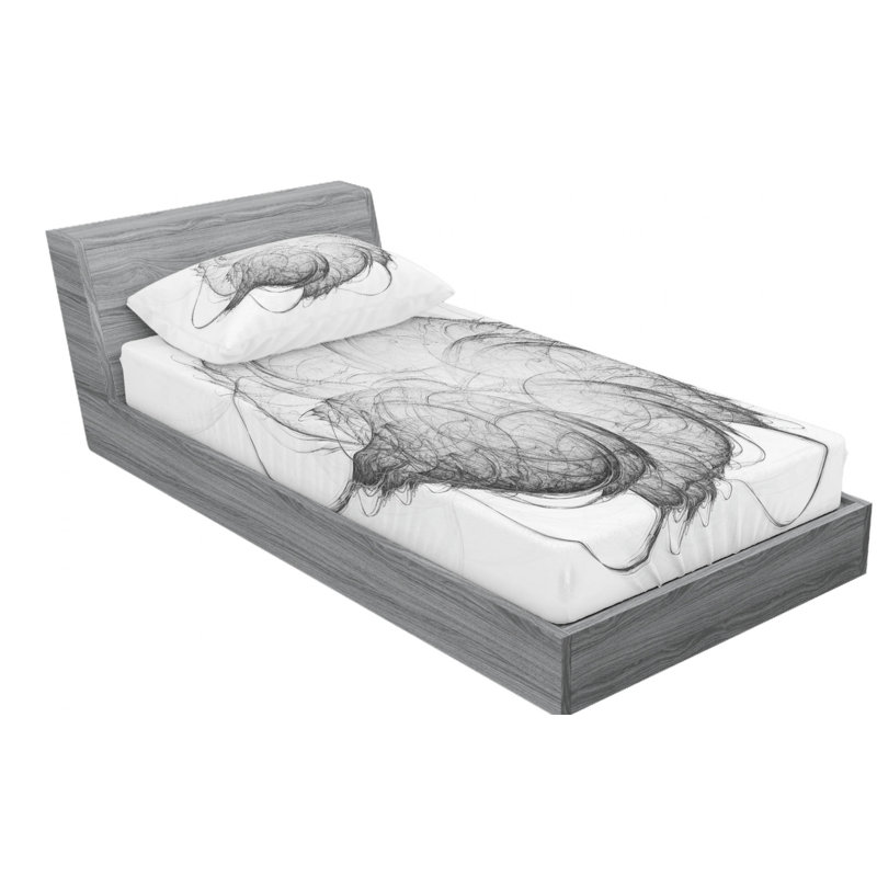 Microfiber Sheet Set, Twin Sheet Set with Fitted Sheet