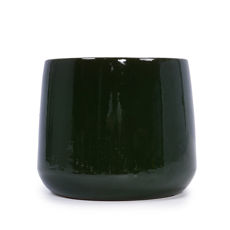 High quality ceramic flowerpot, Antique Green