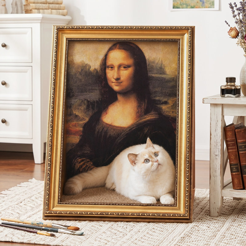  Grattoir de chat 3D, Mona Lisa