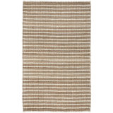 Josie Area Rug, Handwoven Jute, Braided And Coiled White Stripes