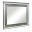 Miroir rectangulaire en bois avec cadre l 49 po x H 40 po Brookesia