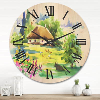 Solid Wood Wall Clock