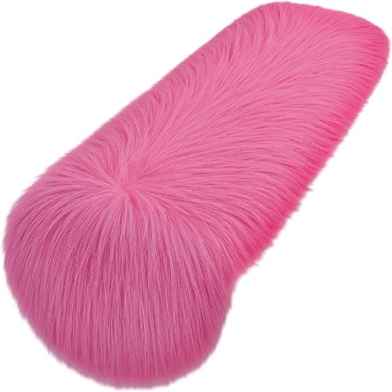 FabricLA Faux Fur Accent Cut with Rounded Edges for Holiday & Christmas Décor, Pastel Patch, 14" W x 60" L
