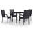 Zaylei Rectangular 4 - Person 55.1" Long Dining Set-1789512106-1789512105