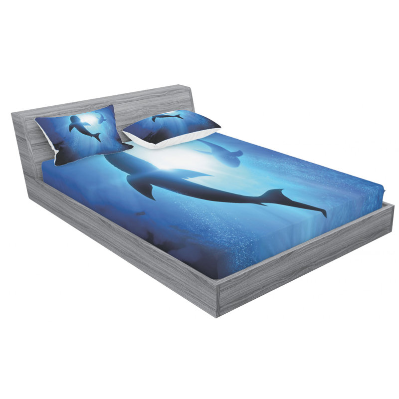Microfiber Sheet Set, Queen Sheet Set with Fitted Sheet
