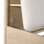 Tête de lit tapissier plateforme avec ports de charge USB Tablettes intégrées Pied de lit Rangement mobilier de chambre 1pc-1548263546