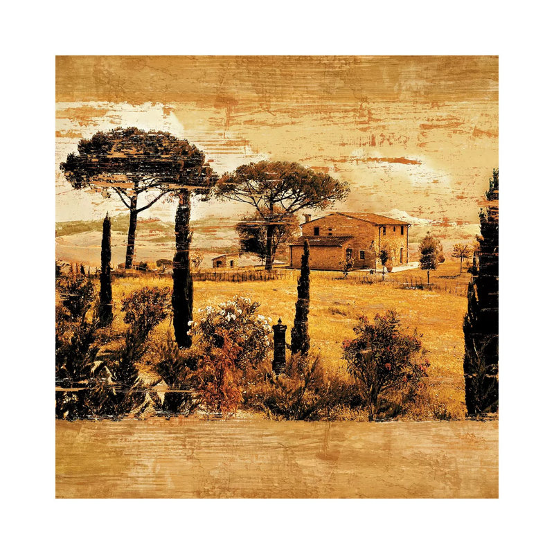 Tuscan Countryside I - Wrapped Canvas Print, 30.48cm H x 30.48cm W x  1.91cm D