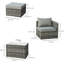 Hayron 4 Seater Rattan Conversation Set