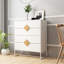 Commode pour meubles de chambre à coucher - 4 tiroirs, structure en fer, fabrication carrée à 4 poignées, E1,