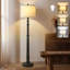 Lampe sur pied 60 po rétro à température de couleur ajustable avec abat-jour en lin rustique rétro pour la maison, la chambre à coucher, la lecture, le bureau-1175691161-1202250382