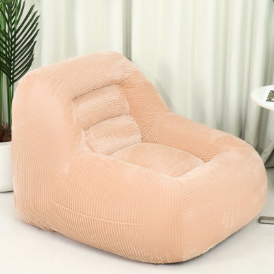 Pink Corduroy Fabric For Dorm And Living Room, Fluffy Cloud - Like Couch, Soft Faux Fur, Non Assembly, Ergonomic Relaxing, 33.25 In Deep, 28 Tall, 34 Lb Package ,
