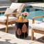 Round Outdoor Side Table
