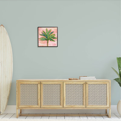 Coucher de soleil sur un palmier, art giclée par Paul Brent