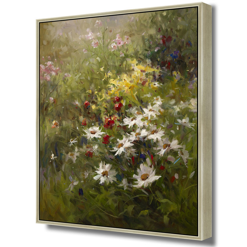 Soft Wildflower Rhapsody Print, 50" H x 38" W, Brown